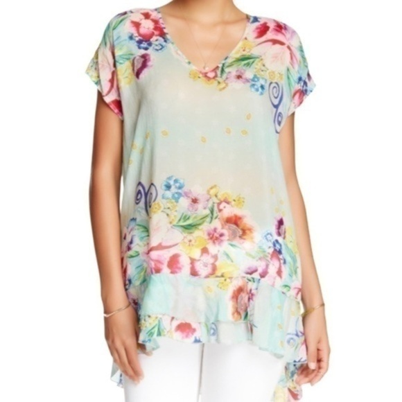Johnny Was Tops - Jw Skyee Floral Print Top